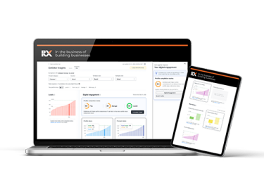 imagem de notebook e celular com a imagem do relatorio RX
